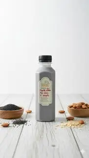 Hình ảnh Sữa hạnh nhân mè đen yến mạch