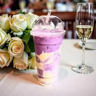 Hình ảnh khoai môn latte phô mai