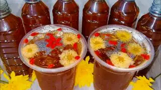 Hình ảnh trà sâm bông cúc 