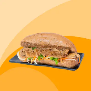Hình ảnh Bánh mì Snap thịt xiên nướng