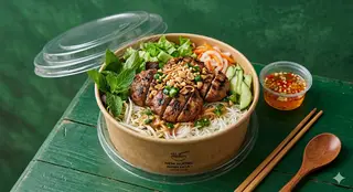 Hình ảnh Bún Nem Nướng Truyền Thống