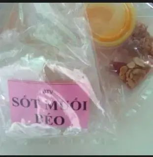 Hình ảnh bánh tráng sốt muối béo