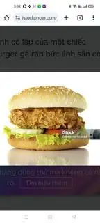 Hình ảnh hamburger trứng ốp la