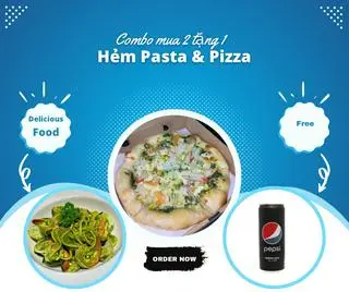 Hình ảnh Combo 5: Pizza - Mì Ý Hải Sản Pesto