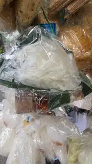 Hình ảnh Bánh tráng dẻo lá chuối.