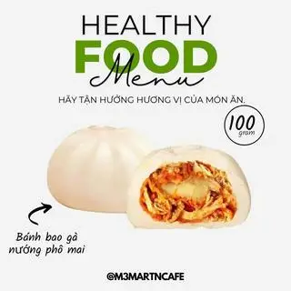 Hình ảnh Bánh bao gà nướng phô mai