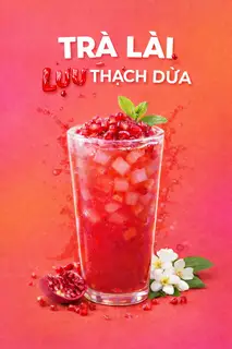 Hình ảnh Trà lài lựu  thạch dừa
