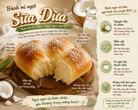Hình ảnh bánh sữa dừa lưới