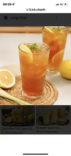 Hình ảnh trà chanh mật ong