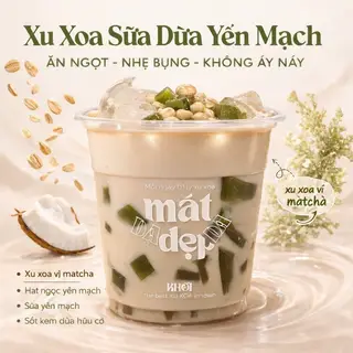Hình ảnh Xu Xoa Matcha Sữa Dừa Yến Mạch | Size 500ml