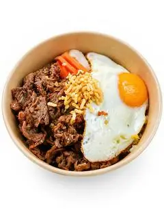Hình ảnh Cơm bò xào sả + trứng