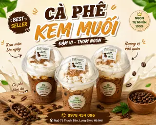 Hình ảnh Cafe kem muối đậm vị