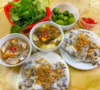Hình ảnh Bánh cuốn chả quế - chả thịt nướng
