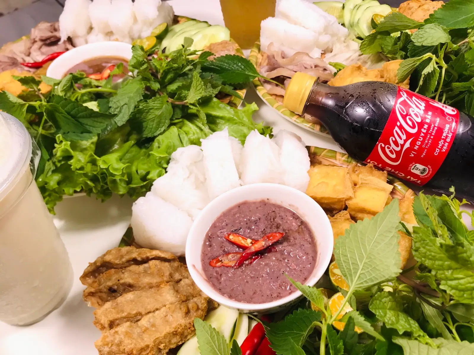 Hình ảnh Combo 2 Bún Đậu Đầy Đủ + 2 Trà Tắc 