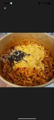 Hình ảnh Mì cay sốt phô mai k topping 