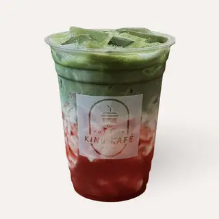 Hình ảnh Matcha latte dâu