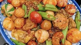 Hình ảnh Combo cá viên sốt sate