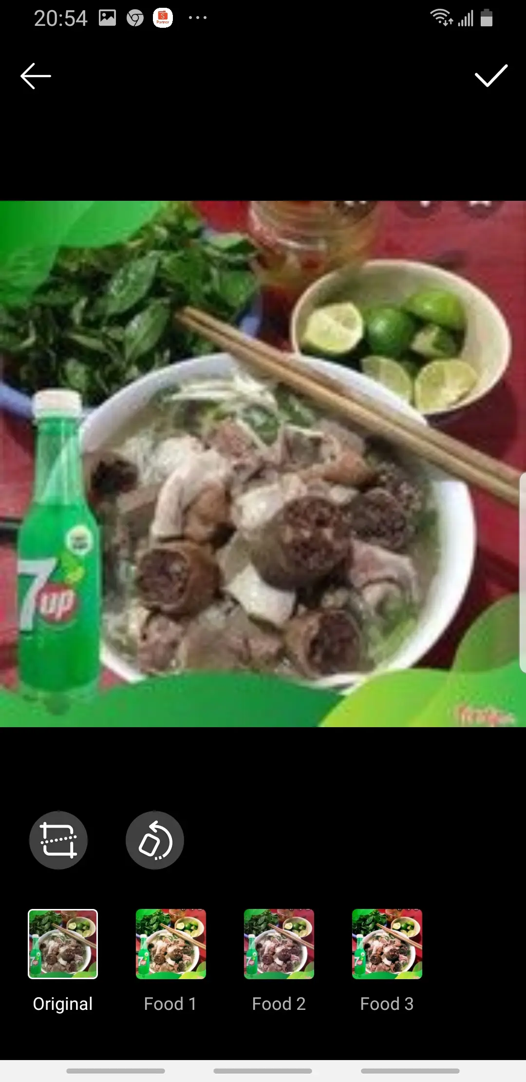 Hình ảnh Bún lòng + 7 up