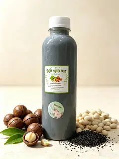 Hình ảnh Mè đen- Macca- Đậu trắng 330ml