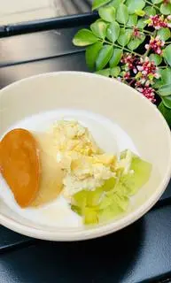 Hình ảnh tàu hũ thạch lá dứa sầu riêng flan 