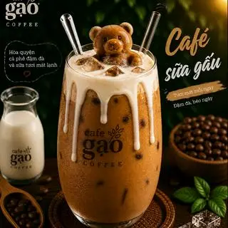 Hình ảnh cafe sữa gấu 