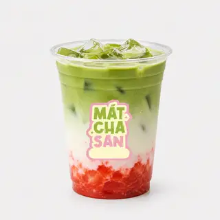 Hình ảnh Matcha Latte Dâu tây