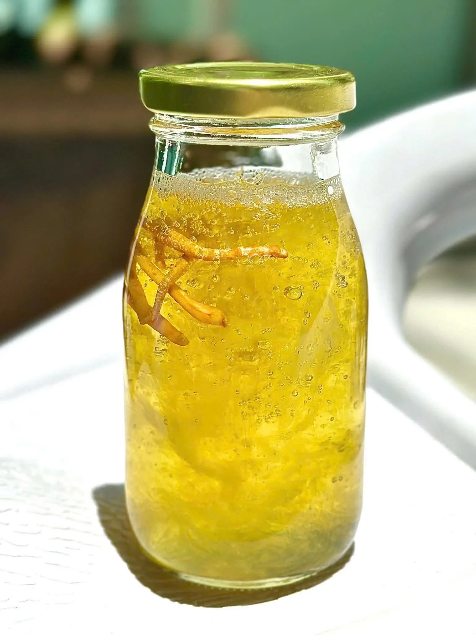 Hình ảnh Yến chưng đông trùng đường phèn chai lớn 200ml