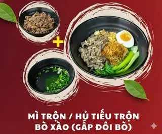 Hình ảnh MÌ/ HỦ TIẾU TRỘN BÒ XÀO (Gấp đôi bò)