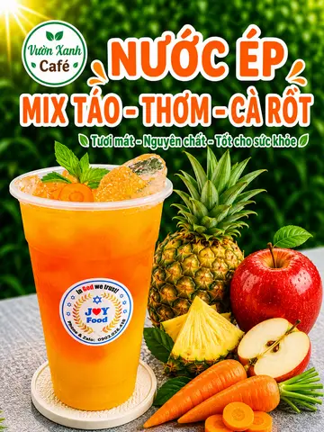 Hình ảnh Mix táo - thơm - cà rốt