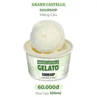 Hình ảnh Soursop Gelato 100ML - Kem Mãng Cầu