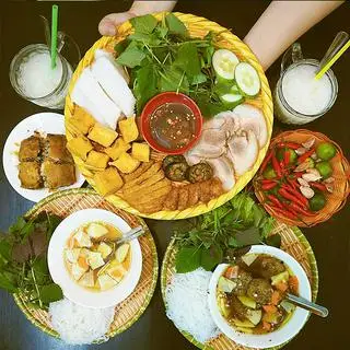 Hình ảnh Bún đậu tá lả + Trà tắc