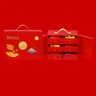 Hình ảnh H6QT - Bánh trung thu yến sào hộp 6 bánh 90g