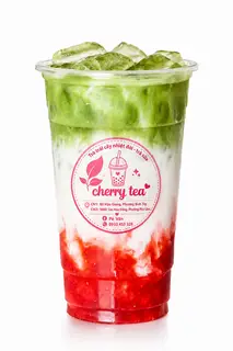 Hình ảnh Matcha Latte Dâu Trân Châu Đen