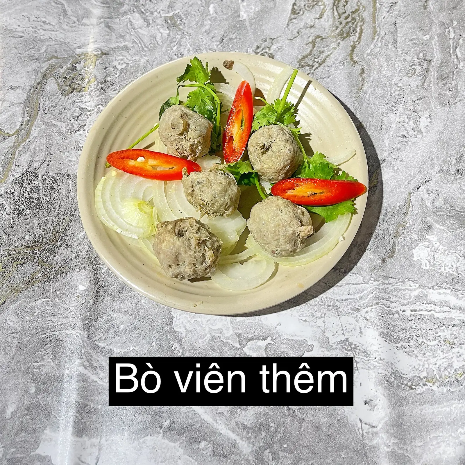 Hình ảnh bò viên thêm