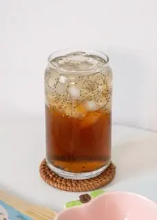 Hình ảnh Trà bí đao hạt chia + Trân Châu