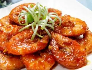 Hình ảnh Tôm thẻ sốt me 1 phần 350gr