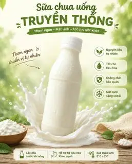 Hình ảnh Sữa chua uống truyền thống 350ml