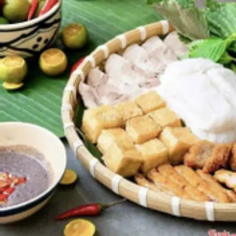 Hình ảnh Bún đậu Nem + Thịt luộc