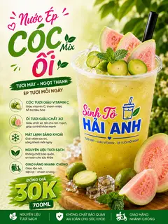 Hình ảnh Nước Ép Cóc Mix Ổi ( Sz L 700ml )