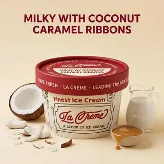 Hình ảnh Kem Sữa Sốt Dừa Caramel - Hộp 100ml