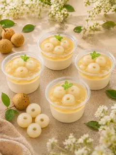 Hình ảnh Panna cotta Nhãn