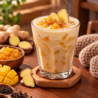 Hình ảnh Trà sữa gừng xoài 