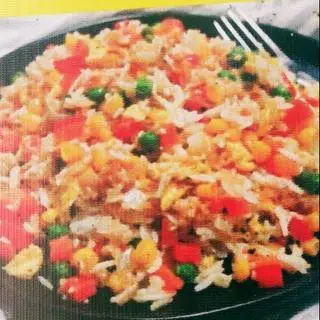 Hình ảnh cơm rang thập cẩm + bò