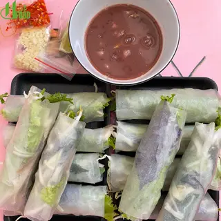 Hình ảnh [Combo 10 cuốn] Bánh tráng Đại Lộc cuốn thịt ba chỉ heo luộc