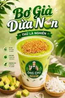 Hình ảnh Bơ Già Dừa Non