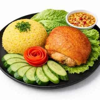 Hình ảnh Cơm Chiên Má Đùi Xối Mỡ