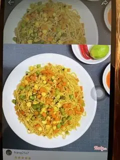 Hình ảnh Mỳ trộn rau củ