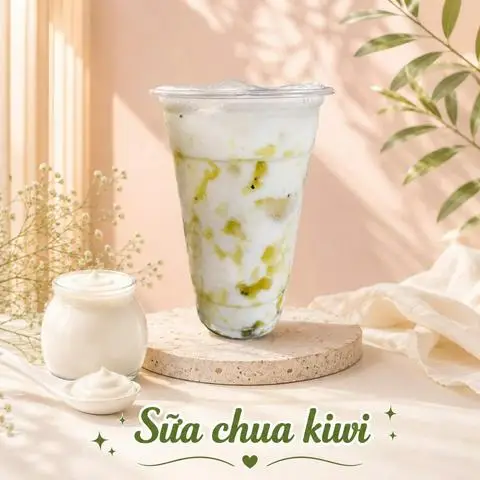 Hình ảnh Sữa chua kiwi - Ly 700ml