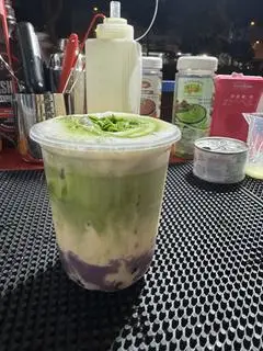 Hình ảnh matcha latte khoai môn