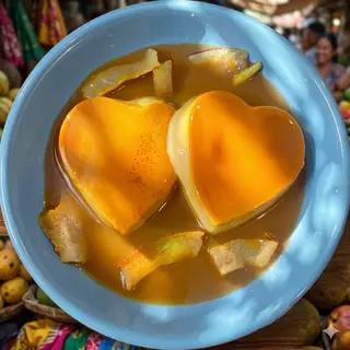 Hình ảnh 2 Bánh Flan Trái Tim Bự Caramen Bạc Xỉu, Dừa (Áp Mã Giảm Giá Của Quán Nhé)
